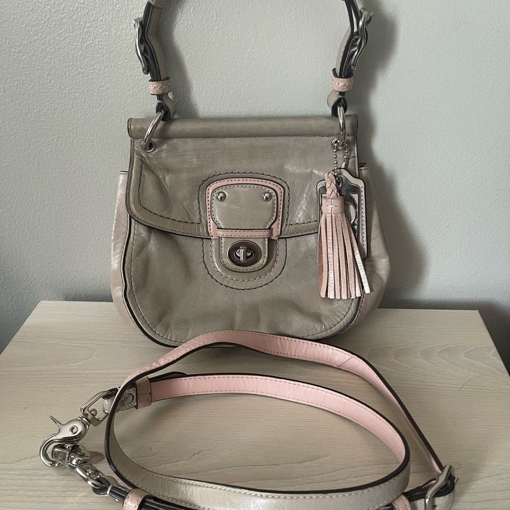 Coach 70th Anniversary Gray and Pink Women's Bag